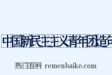 中国新民主主义青年团造句是什么意思的图片